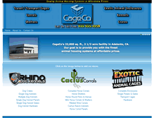 Tablet Screenshot of cagecoinc.com